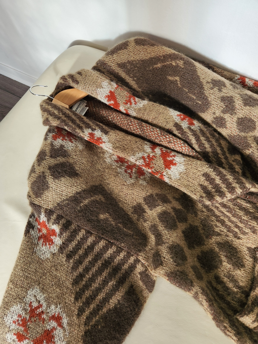 Vintage Spanner Mohair Wool Blend Long Cardigan Women’s L OBO - Picture 14 of 16